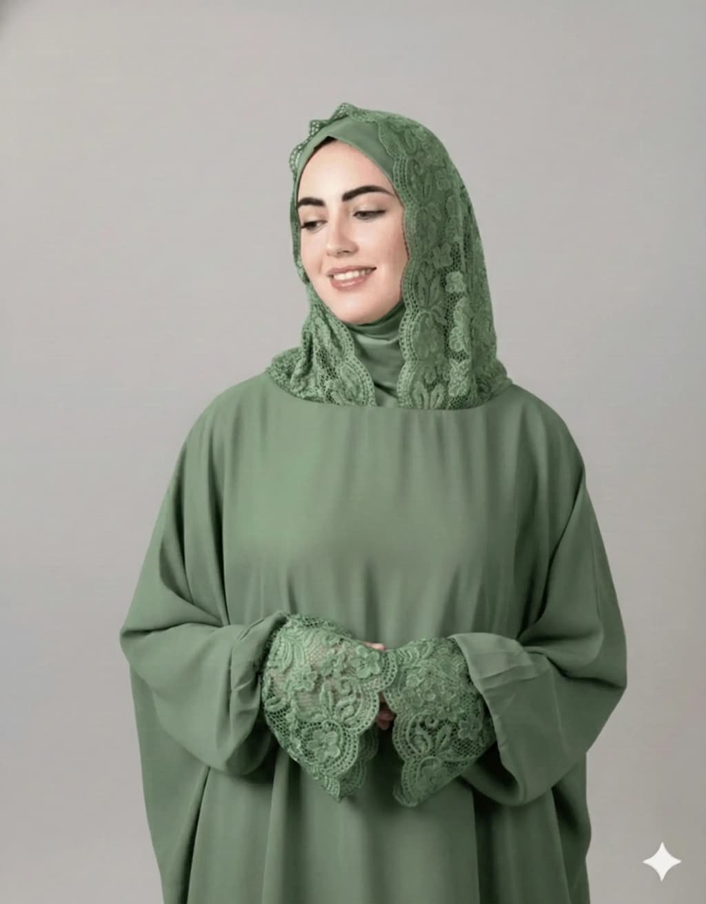 Abaya prière Dentelle