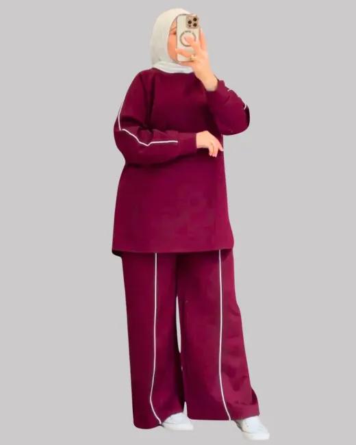 Ensemble Sport Élégance - Tissu Scuba